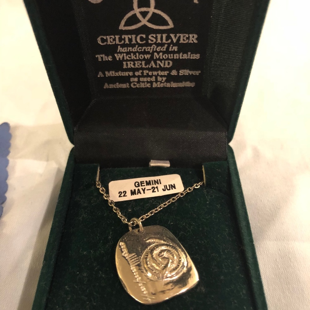 Authentic Irish Zodiac Necklace (Gemini)